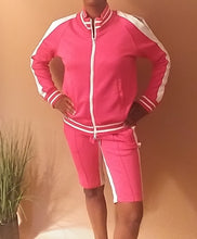 Load image into Gallery viewer, Women's Pink Short Set