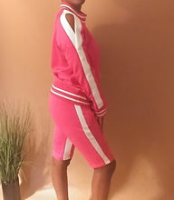 Load image into Gallery viewer, Women's Pink Short Set