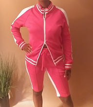 Load image into Gallery viewer, Women's Pink Short Set