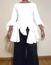 Load image into Gallery viewer, White Fringe Blouse